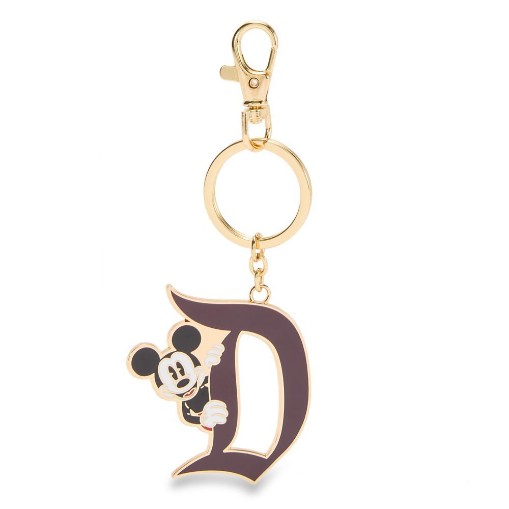 Mickey Mouse Disneyland ''D'' Keychain Bag Charm &ndash; Burgundy