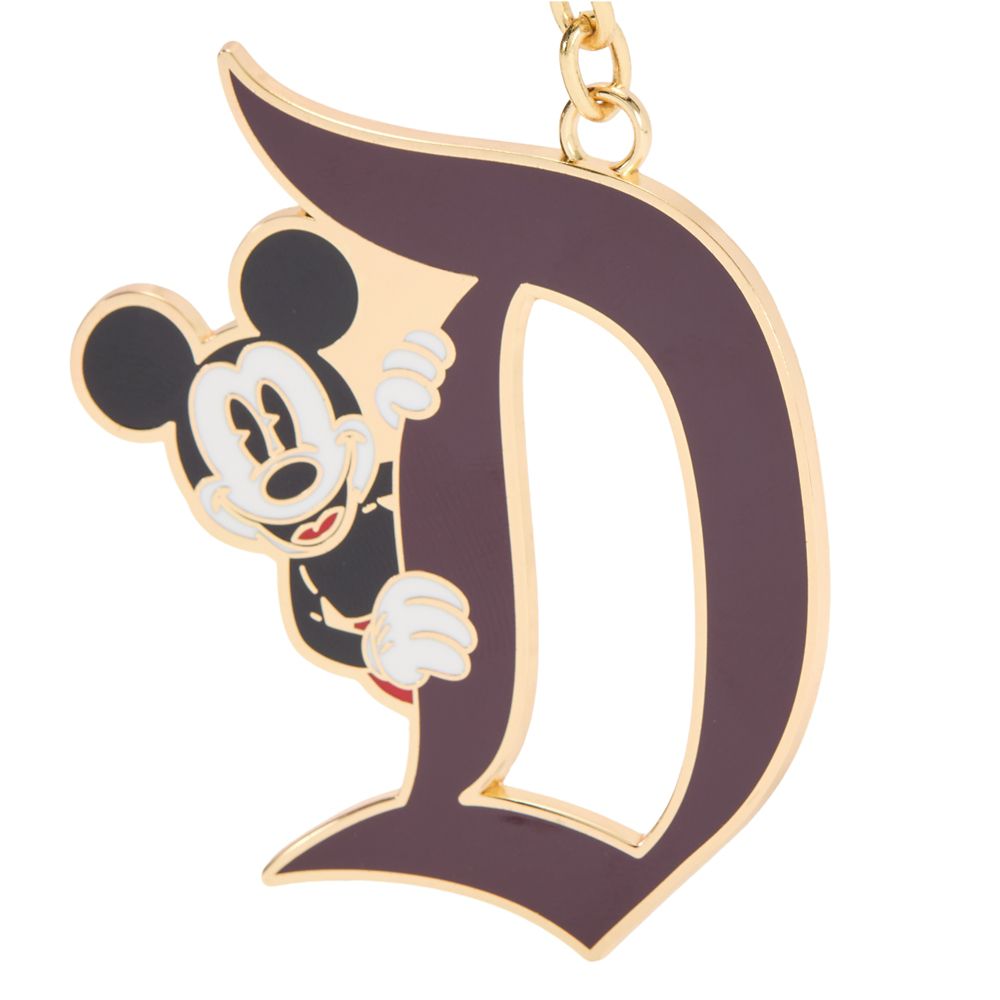 Mickey Mouse Disneyland ''D'' Keychain Bag Charm &ndash; Burgundy