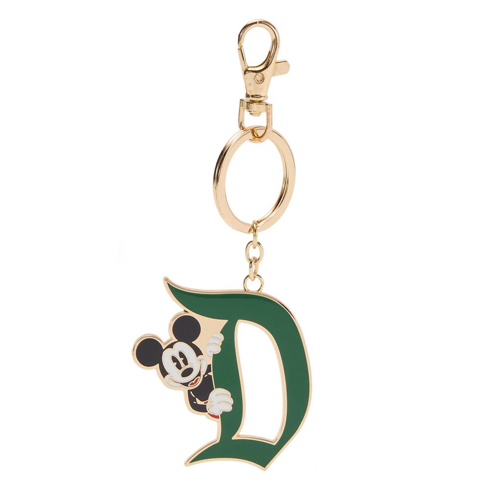 Mickey Mouse Disneyland ''D'' Keychain Bag Charm &ndash; Green