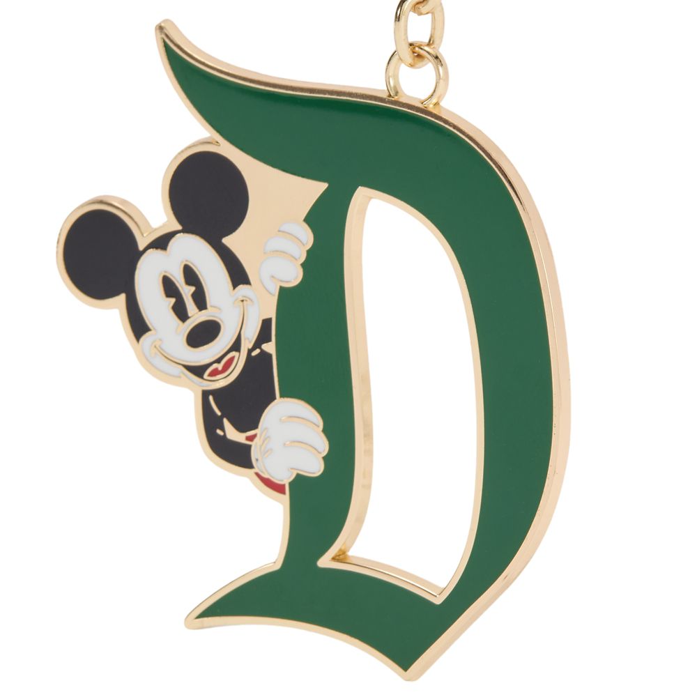 Mickey Mouse Disneyland ''D'' Keychain Bag Charm &ndash; Green