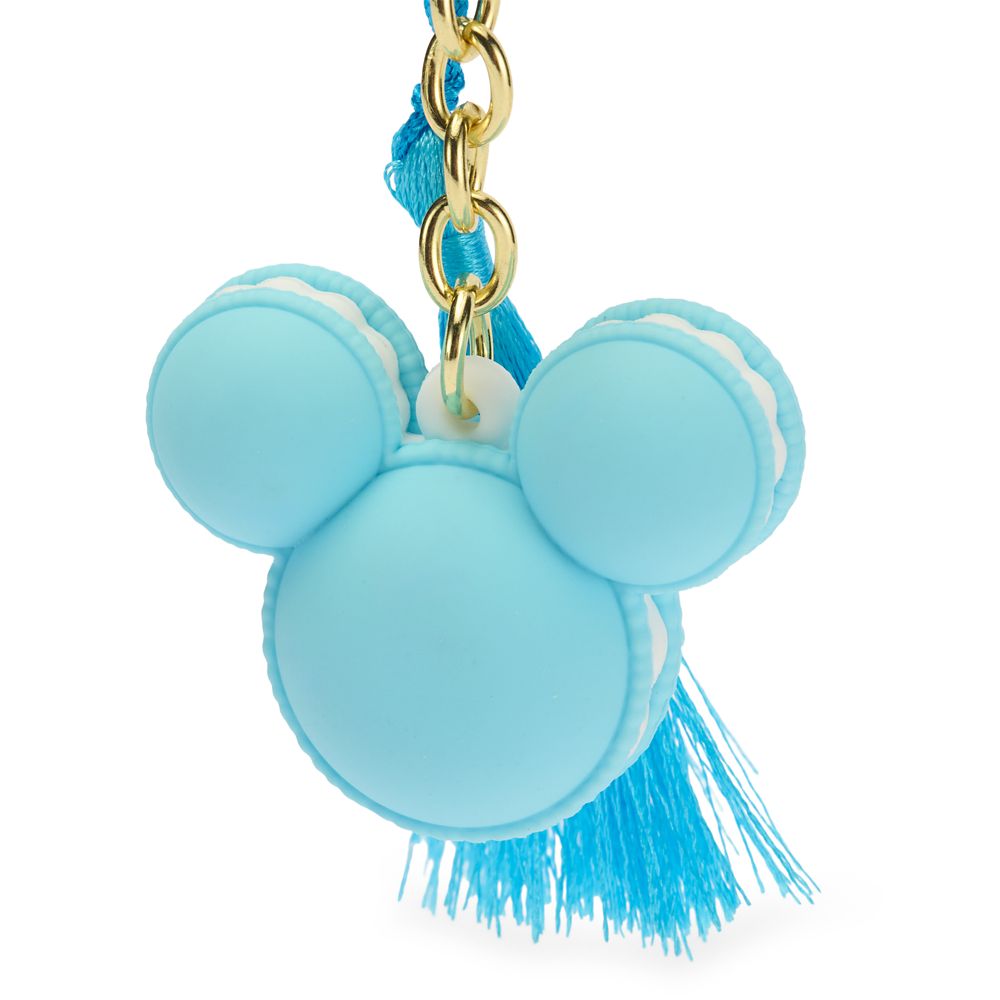 Mickey Mouse Icon Macaron Keychain &ndash; Blue