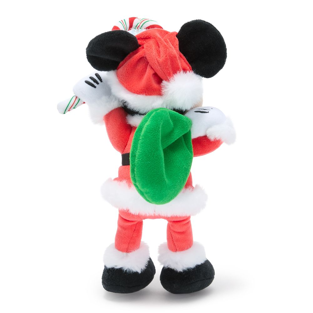 Santa Mickey Mouse Plush Suction Cup Cling  &ndash; 8 1/4''