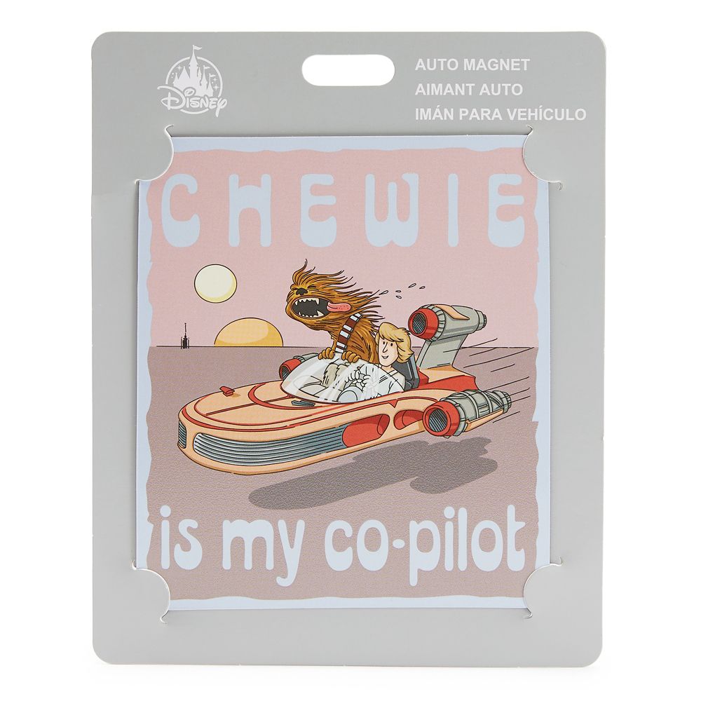 Chewbacca and Luke Skywalker ''Chewie Is My Co-Pilot'' Car Magnet &ndash; Star Wars