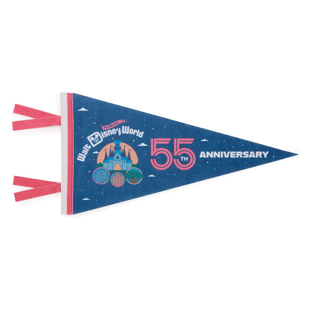 Walt Disney World 55th Anniversary Logo Pennant
