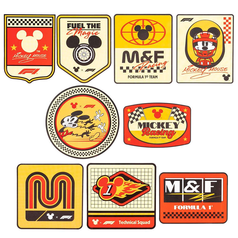Disney x Formula 1 Sticker Set