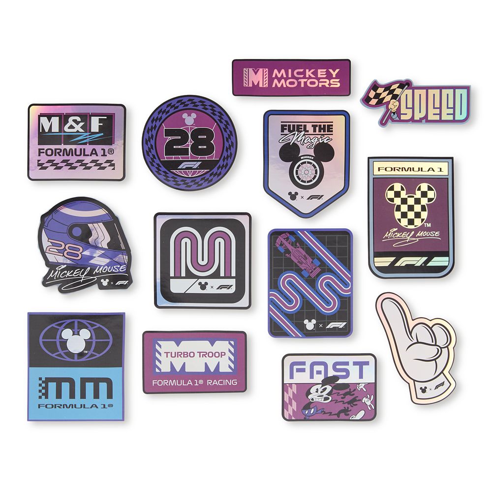 Disney x Formula 1&reg; Velocity Mickey Mouse Sticker Set