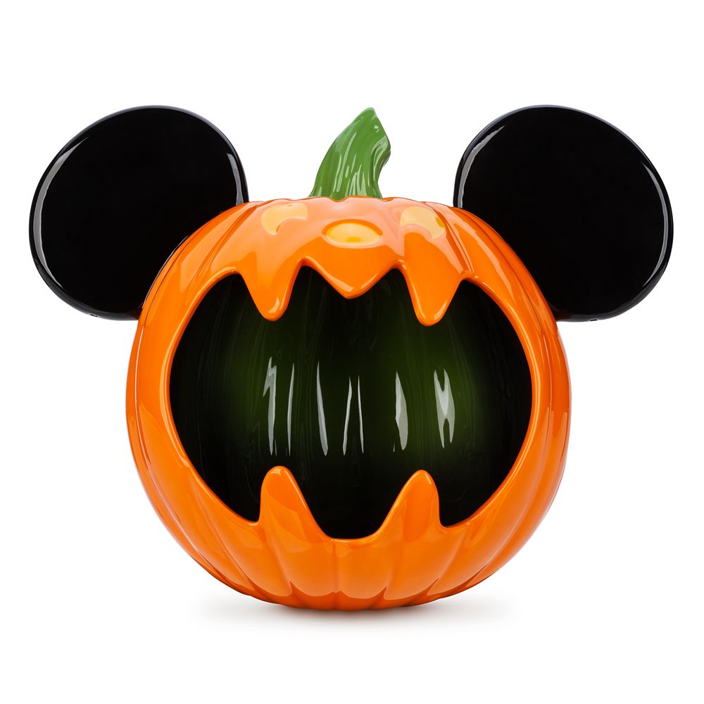 Disney shops Mickey Mouse Halloween pumpkin candy bowl