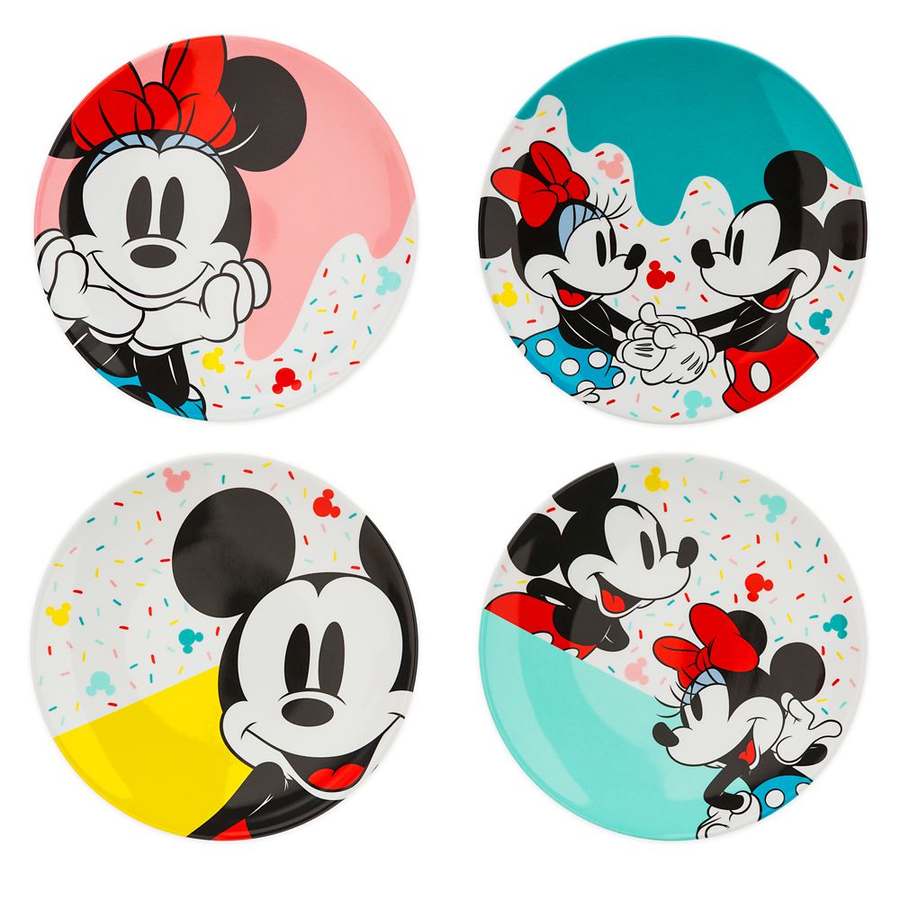 Mickey and Minnie Mouse Plate Set Disney Eats Disney Store