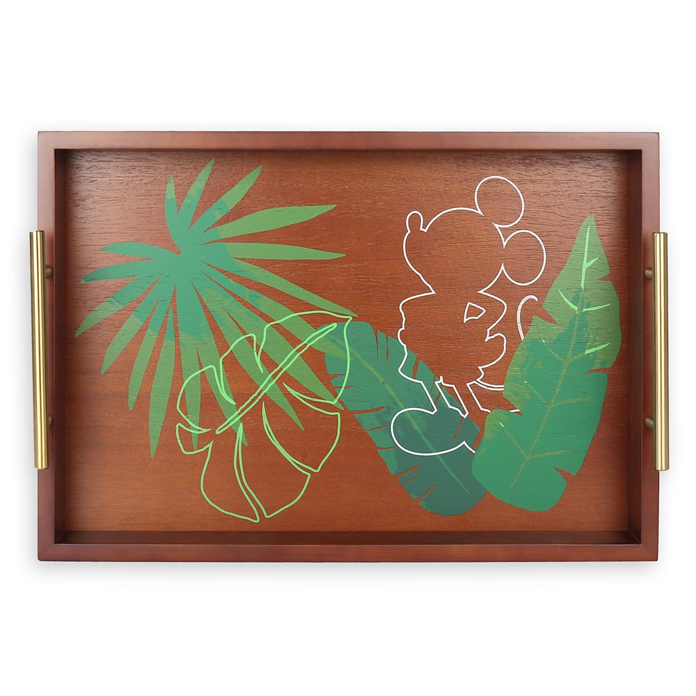 Disney hot tropical wood serving tray