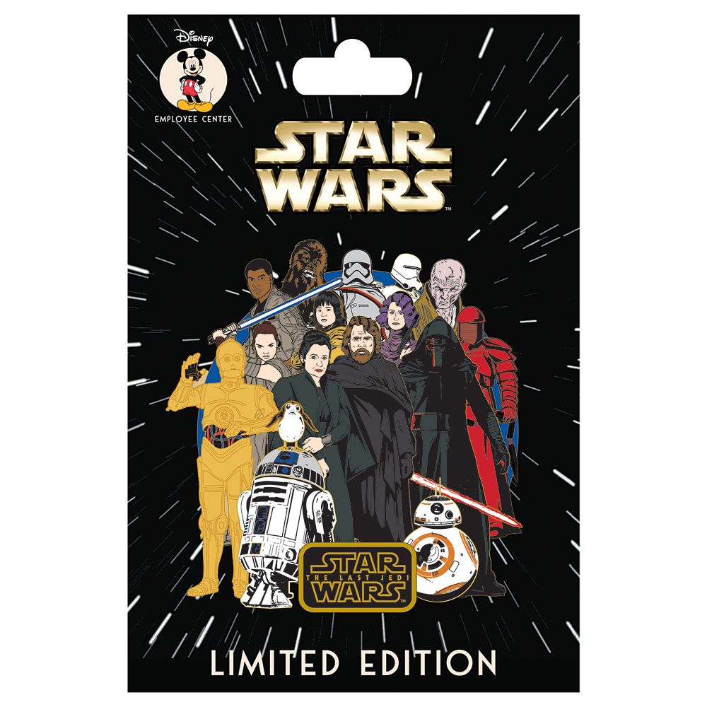 Star Wars: The Last Jedi Pin &ndash; Disney Employee Center &ndash; Cast Member Exclusive &ndash; Limited Edition