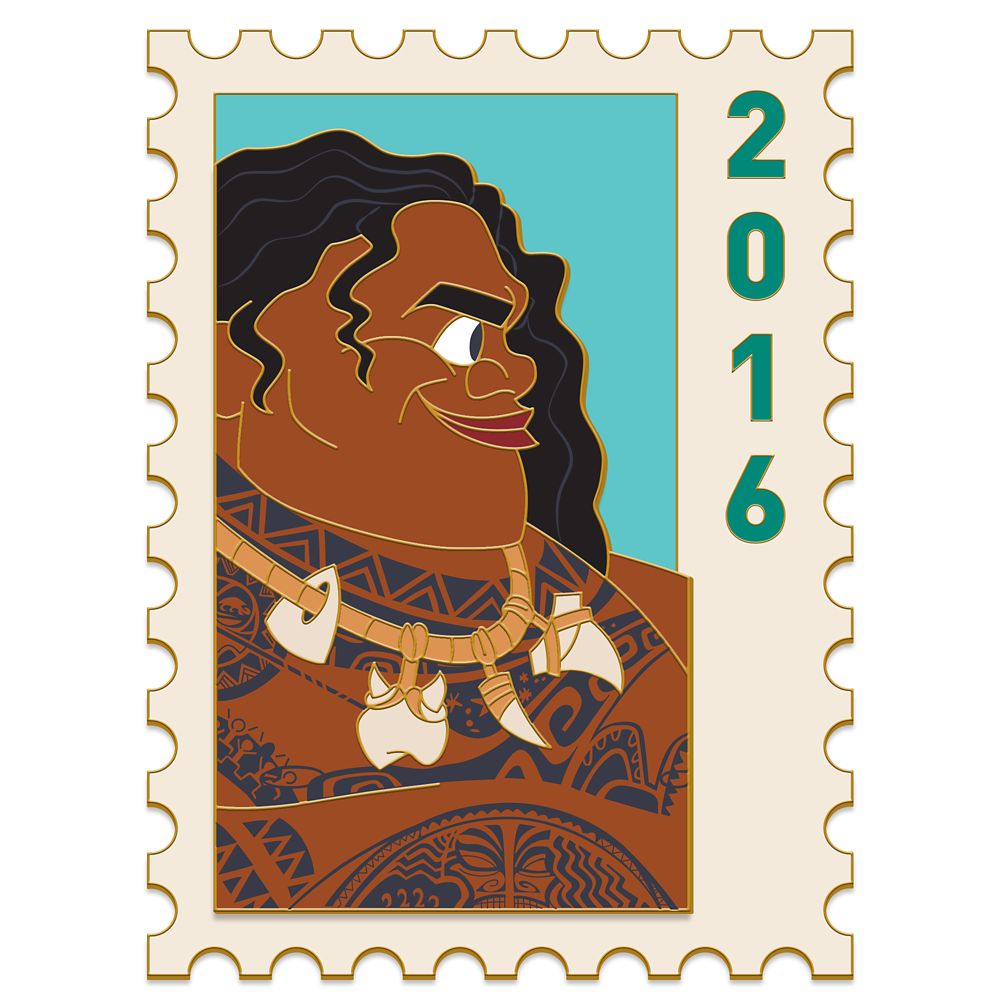 Maui Postage Stamp Pin &ndash; Moana &ndash; Disney Employee Center &ndash; Cast Member Exclusive &ndash; Limited Edition