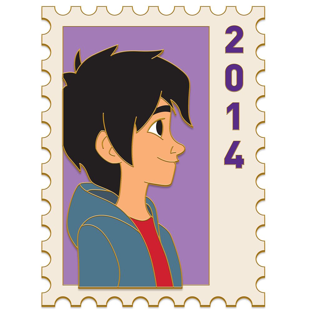 Hiro Postage Stamp Pin &ndash; Big Hero 6 &ndash; Disney Employee Center &ndash; Cast Member Exclusive &ndash; Limited Edition