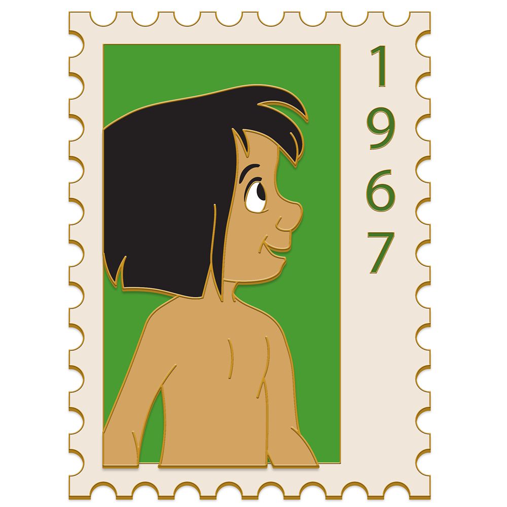 Mowgli Postage Stamp Pin &ndash; The Jungle Book &ndash; Disney Employee Center &ndash; Cast Member Exclusive &ndash; Limited Edition