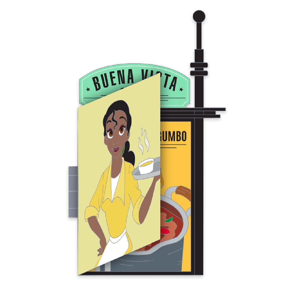 Tiana Pin &ndash; The Princess and the Frog &ndash; Buena Vista Cafe &ndash; Disney Employee Center &ndash; Cast Member Exclusive &ndash; Limited Edition