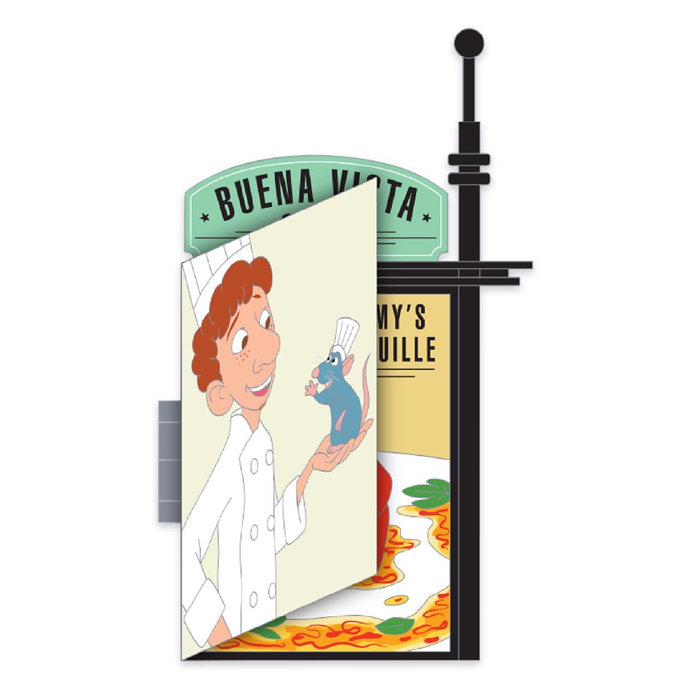 Linguini and Remy Pin &ndash; Ratatouille &ndash; Buena Vista Cafe &ndash; Disney Employee Center &ndash; Cast Member Exclusive &ndash; Limited Edition