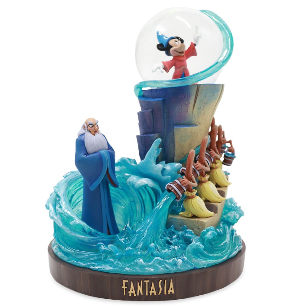 Popular Disney Fantasia 2000 LTD ED jester clock snowglobe