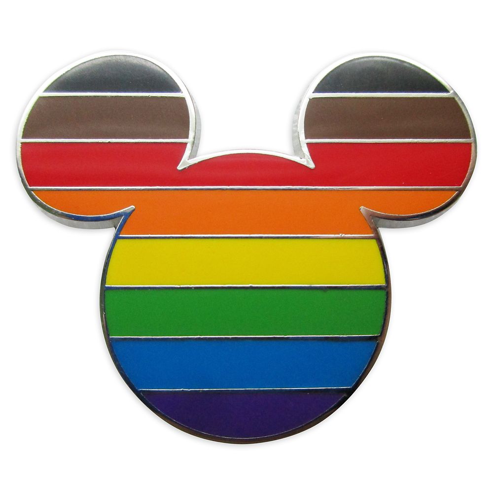 Disney Pride Collection Mickey Mouse Icon Pin &ndash; Intersectional Flag