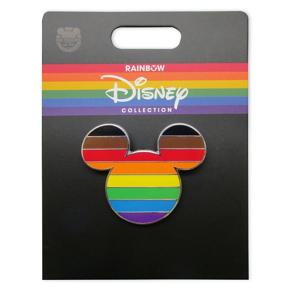 Disney Pride Collection Mickey Mouse Icon Pin &ndash; Intersectional Flag