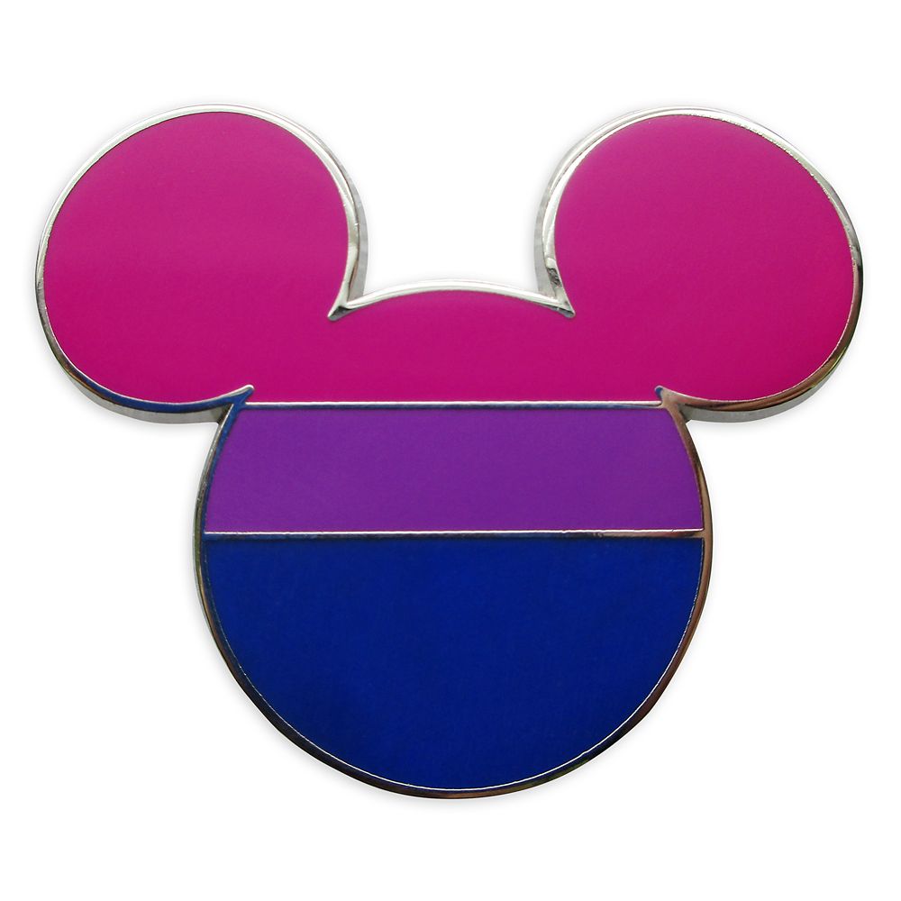 Disney Pride Collection Mickey Mouse Icon Pin &ndash; Bisexual Flag