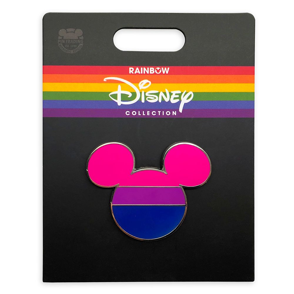 Disney Pride Collection Mickey Mouse Icon Pin &ndash; Bisexual Flag