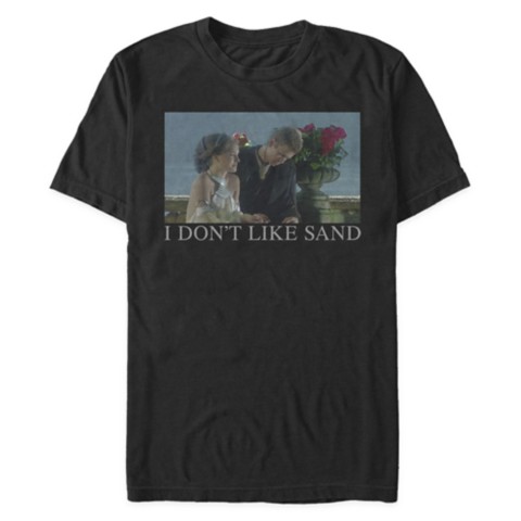 Женские футболки Disney Padmé and Anakin ''I Don't Like Sand'' T-Shirt for Adults – Star Wars