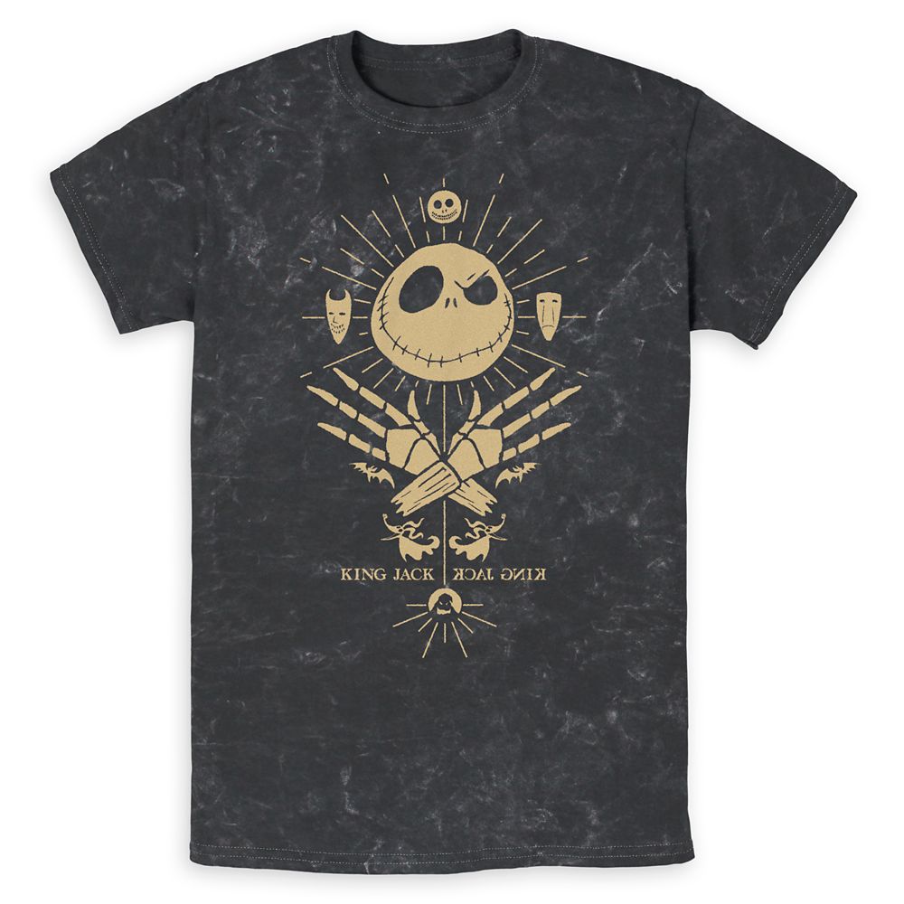 Jack Skellington and Friends Tie-Dye T-Shirt for Adults &ndash; The Nightmare Before Christmas