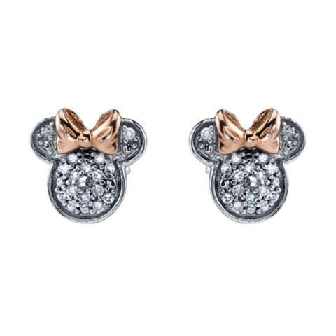 Disney Minnie Mouse Icon Diamond Earrings