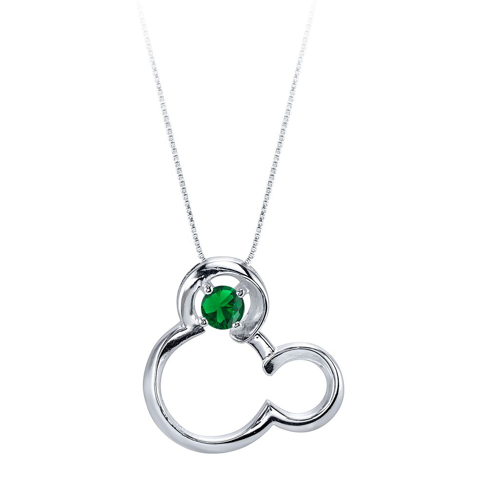 Mickey Mouse May Birthstone Necklace for Women  Emerald Official shopDisney