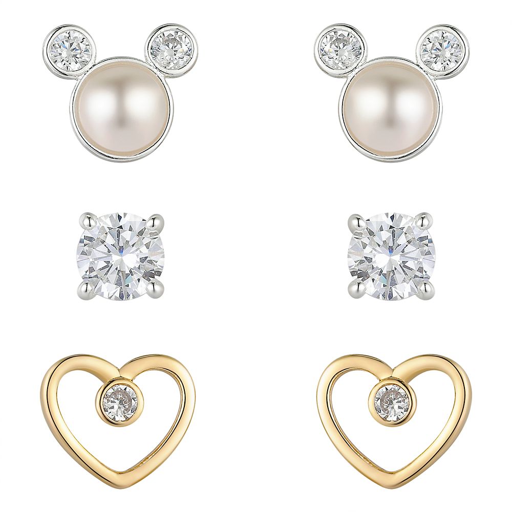 Mickey Mouse Pearlescent Icon Earring Set Official shopDisney