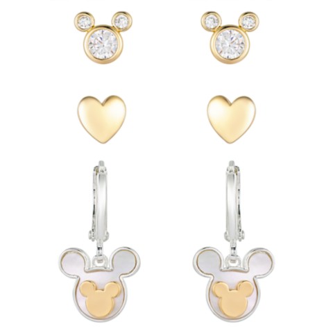 Disney Mickey Mouse Mother of Pearl Icon Earring Set