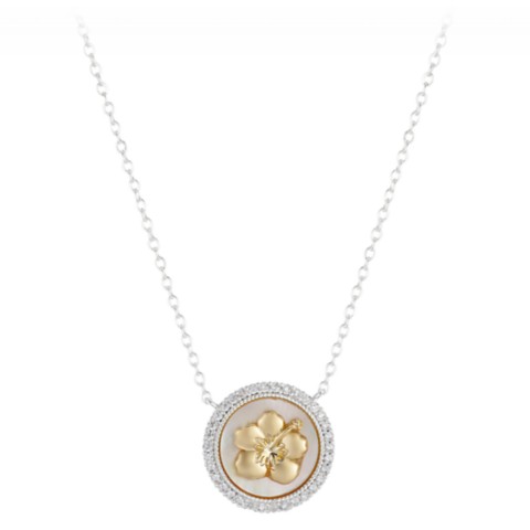 Disney Lilo & Stitch Mother of Pearl Necklace