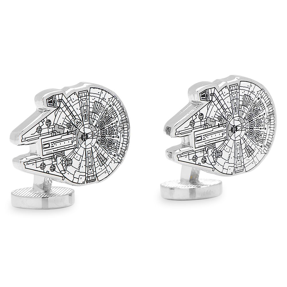 Millennium Falcon Blueprint Cufflinks &ndash; Star Wars