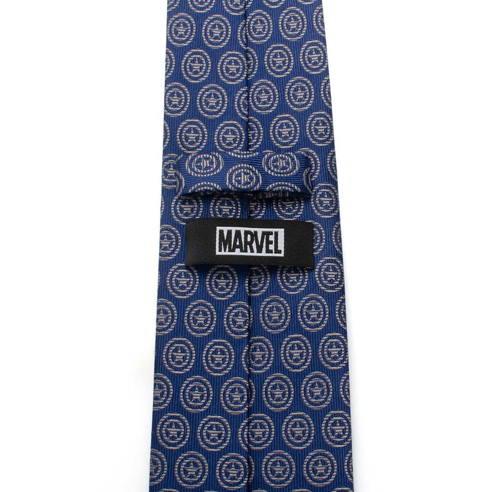 Captain America Shield Silk Tie for Adults