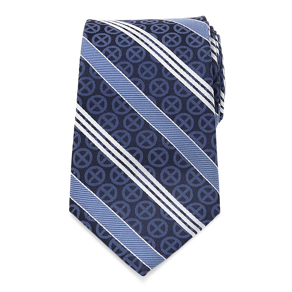 X-Men Symbol Silk Tie for Adults &ndash; Navy Blue