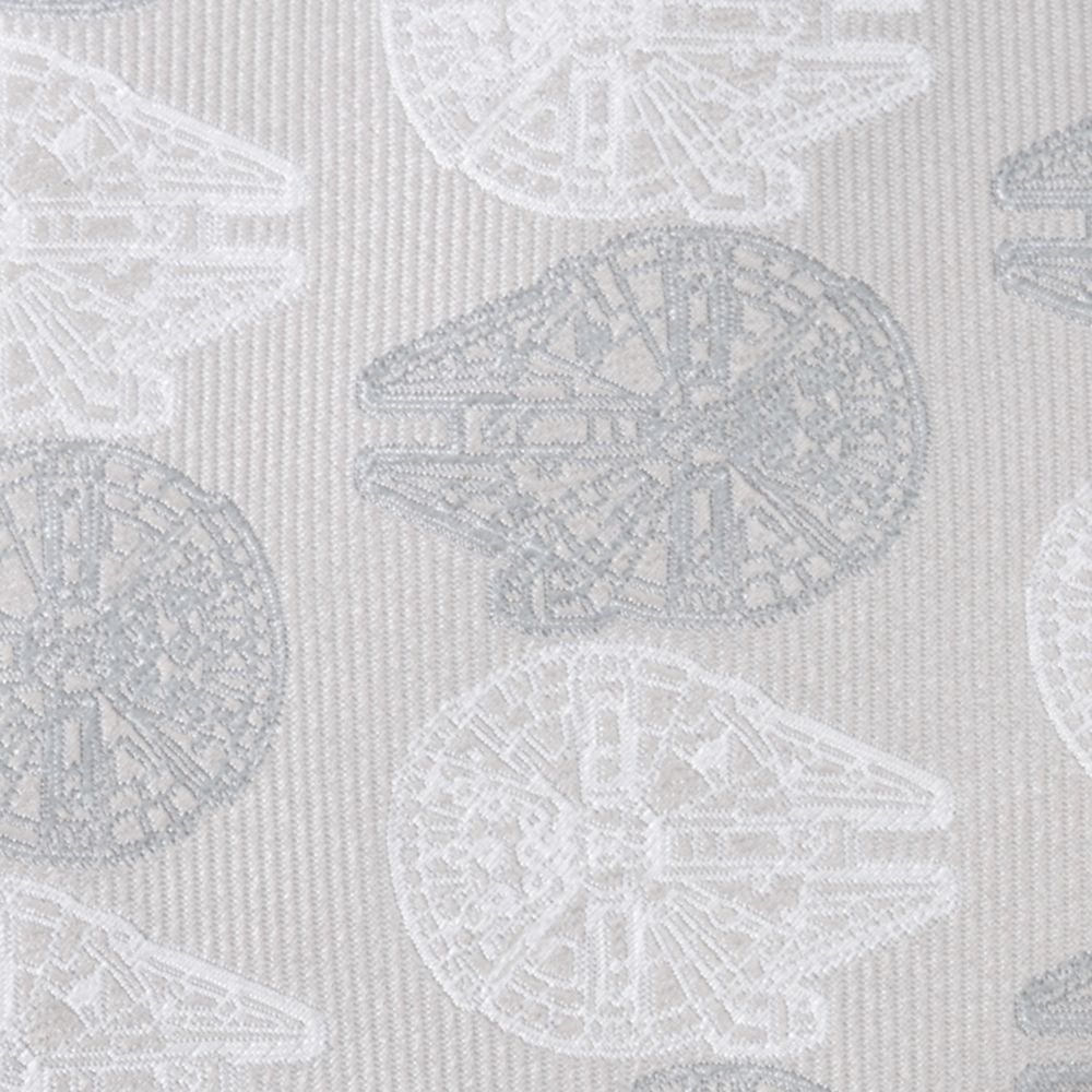 Millennium Falcon Gray Silk Tie for Adults &ndash; Star Wars