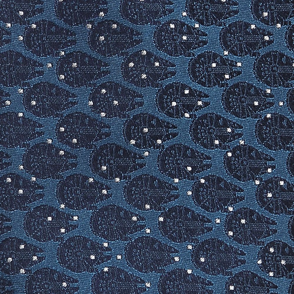 Millennium Falcon Dot Blue Silk Tie for Adults &ndash; Star Wars