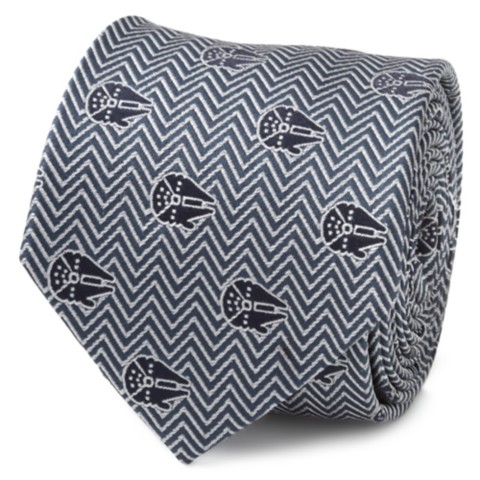 Аксессуары Disney Millennium Falcon Herringbone Blue Silk Tie for Adults – Star Wars