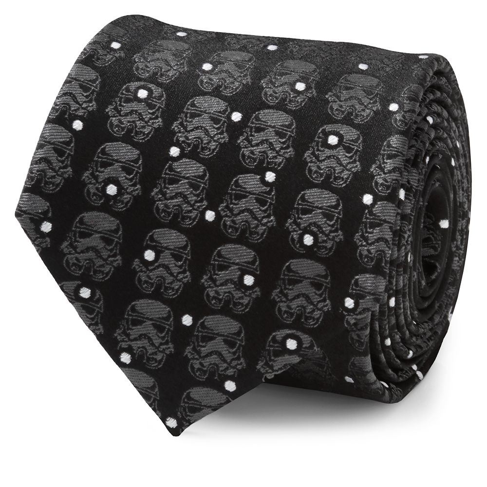 Stormtrooper Black Dot Silk Tie for Adults Star Wars Official shopDisney