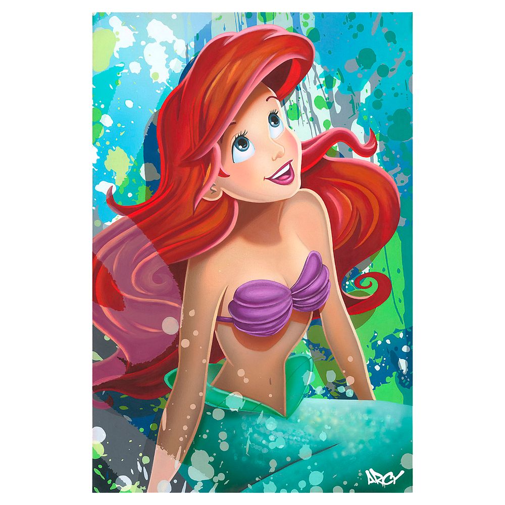 ''The Little Mermaid'' Giclee on Canvas by ARCY Limited Edition Official shopDisney