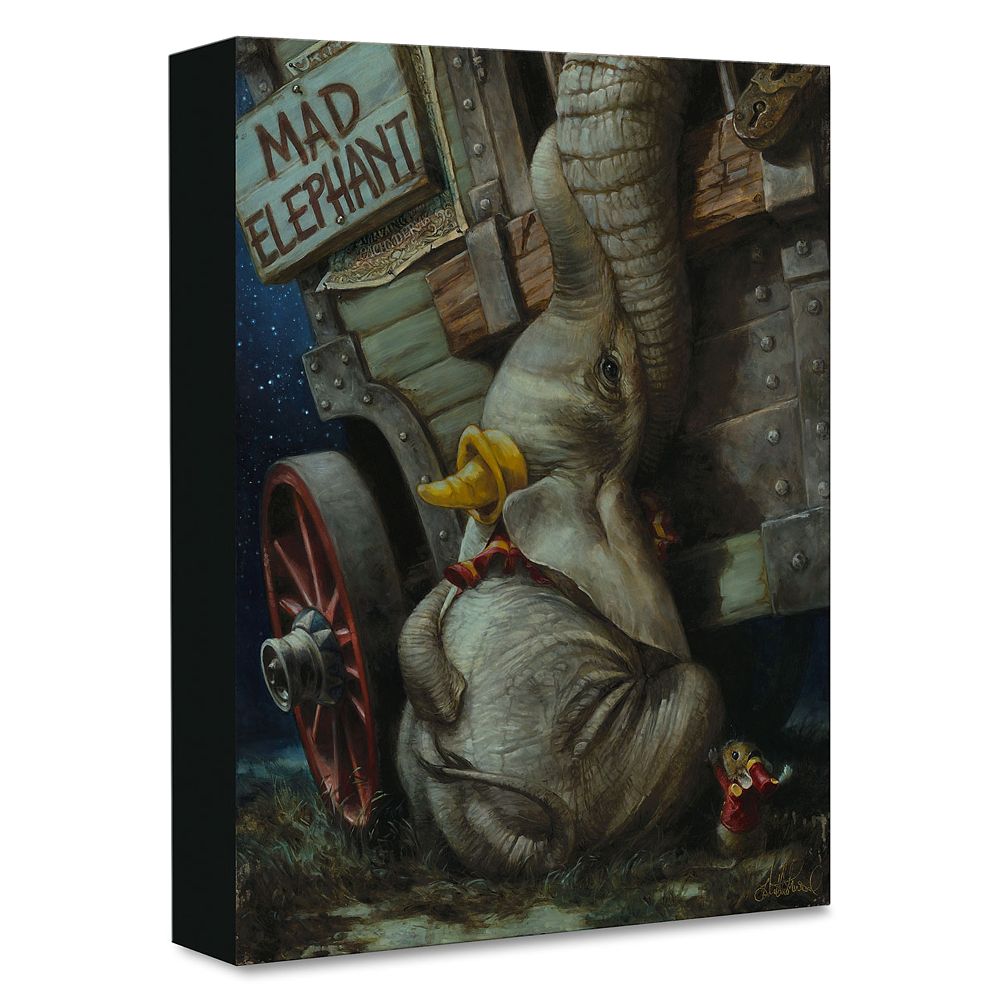 Dumbo ''Baby of Mine'' Giclee on Canvas by Heather Edwards &ndash; Limited Edition