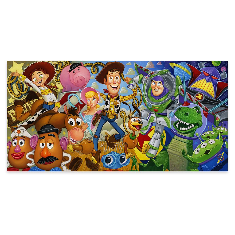 Cast of Toys Gallery Wrapped Canvas by Tim Rogerson Limited Edition Official shopDisney