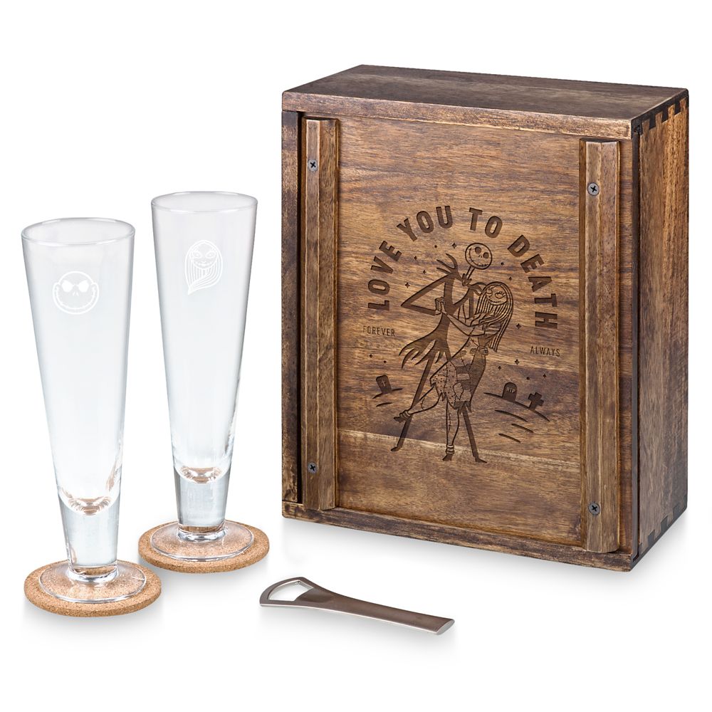 Jack Skellington and Sally Pilsner Glass Gift Set – The Nightmare Before Christmas