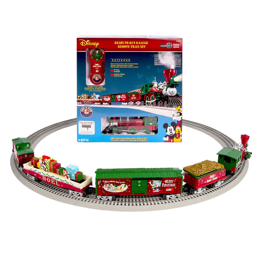 Mickey Mouse and Friends Holiday Express Ready-to-Run O-Gauge Train Set by Lionel