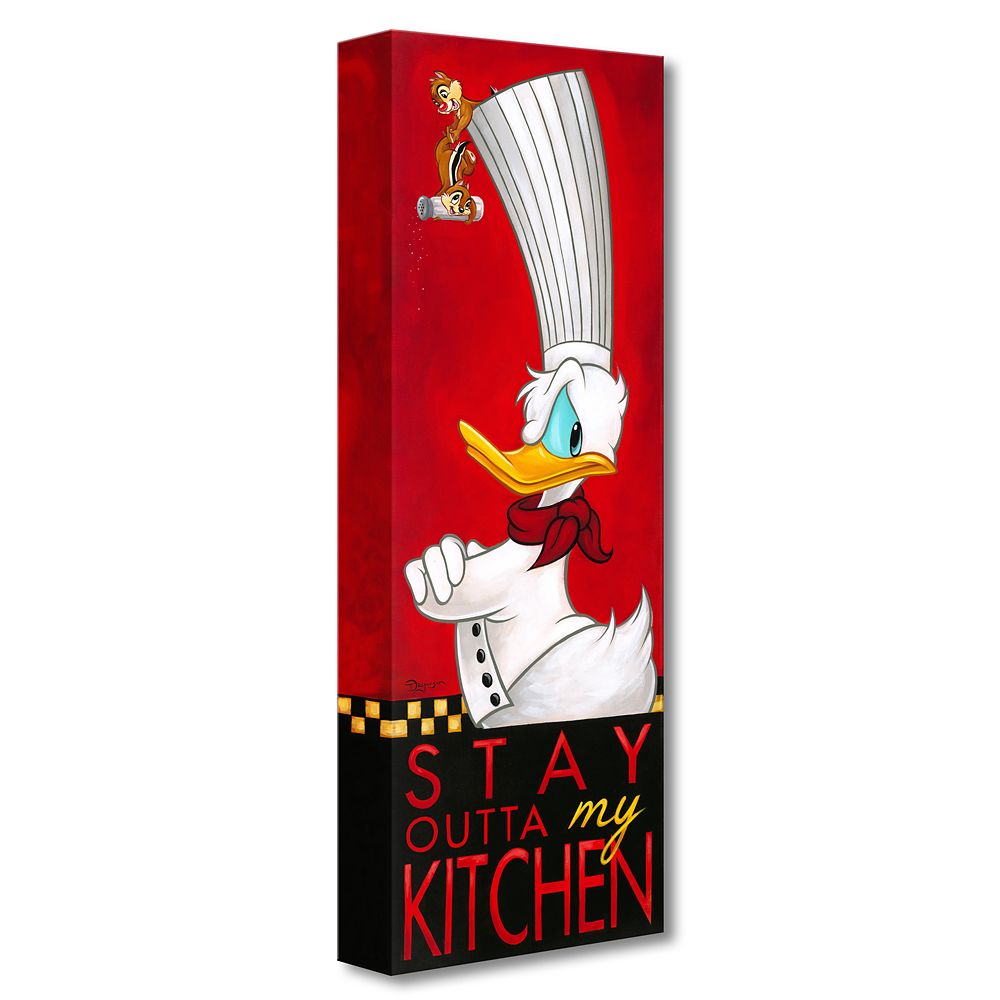 Donald Duck ''Stay Outta My Kitchen'' Gicle on Canvas by Tim Rogerson Official shopDisney