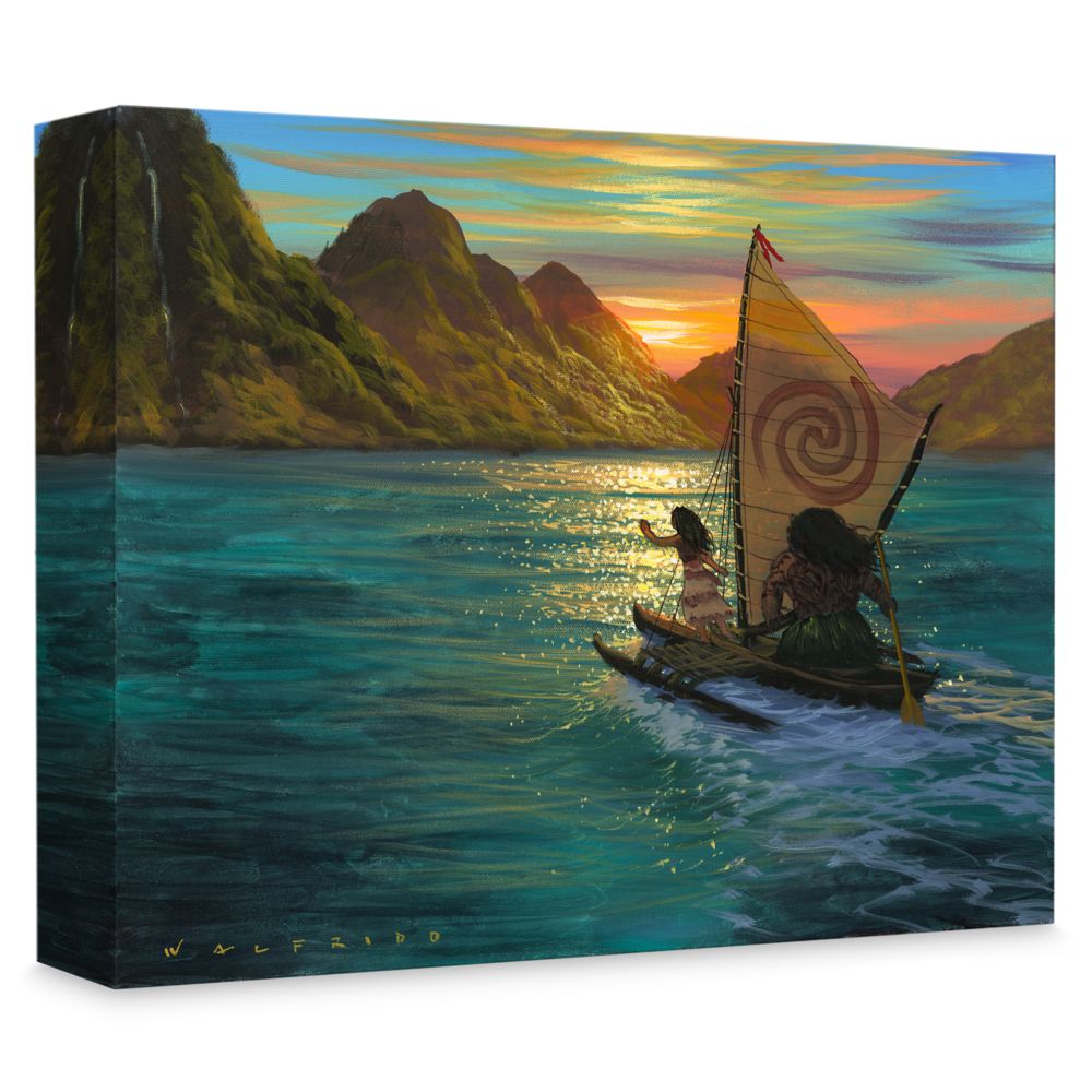 Moana ''Sailing into the Sun'' Giclée on Canvas by Walfrido Garcia