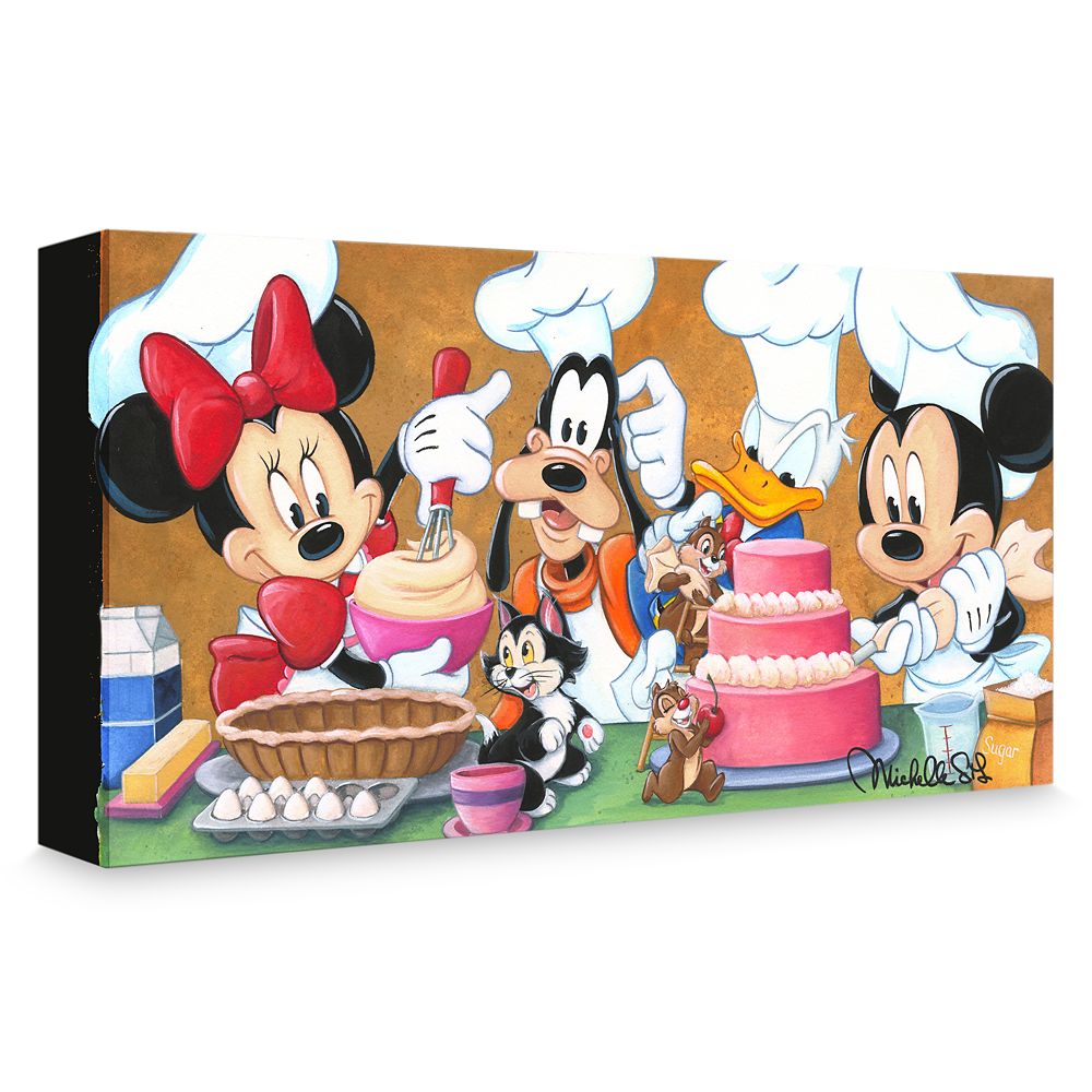 Mickey Mouse and Friends Happy Kitchen Gicle on Canvas by Michelle St. Laurent Official shopDisney