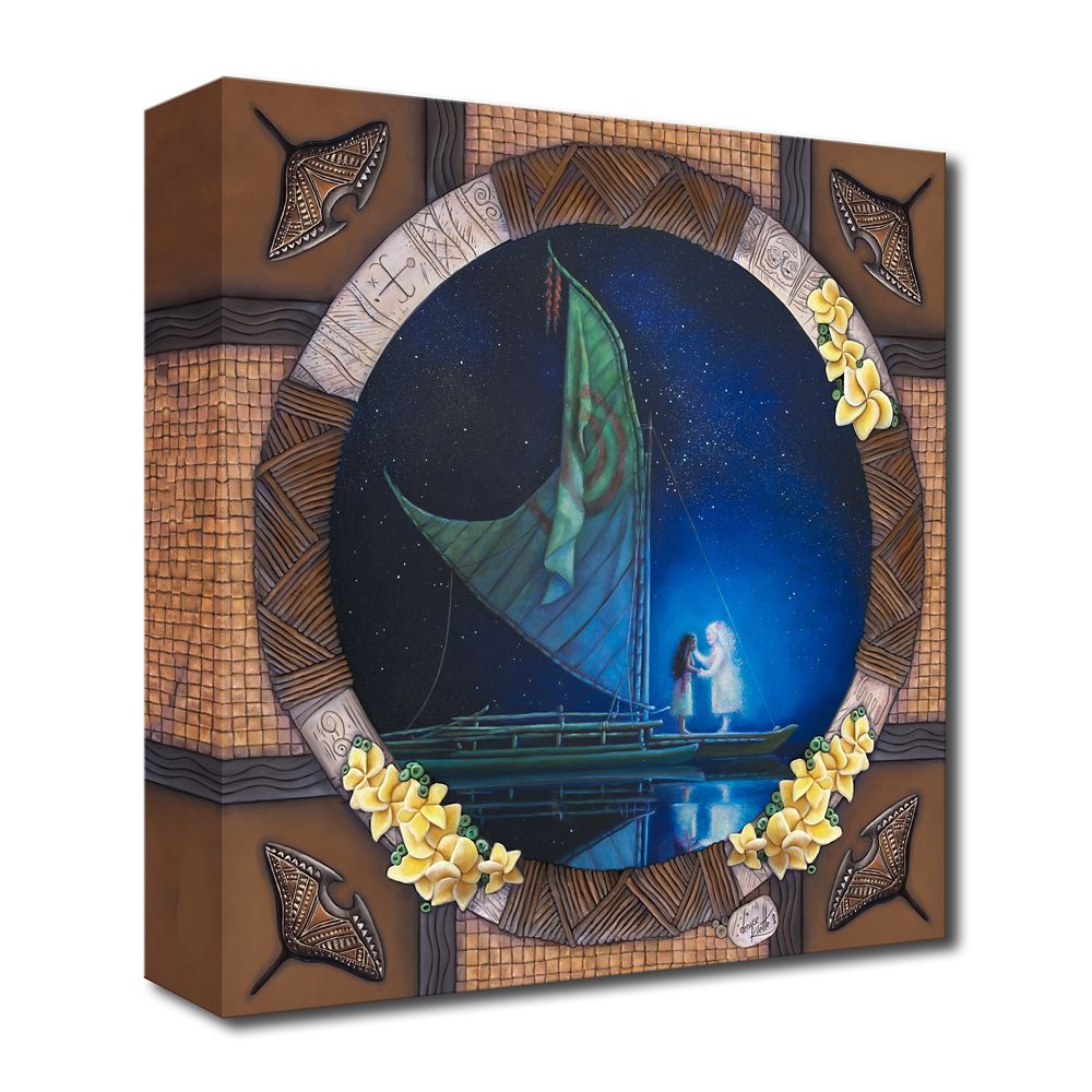 Moana Grandmas Embrace Gicle on Canvas by Denyse Klette Limited Edition Official shopDisney