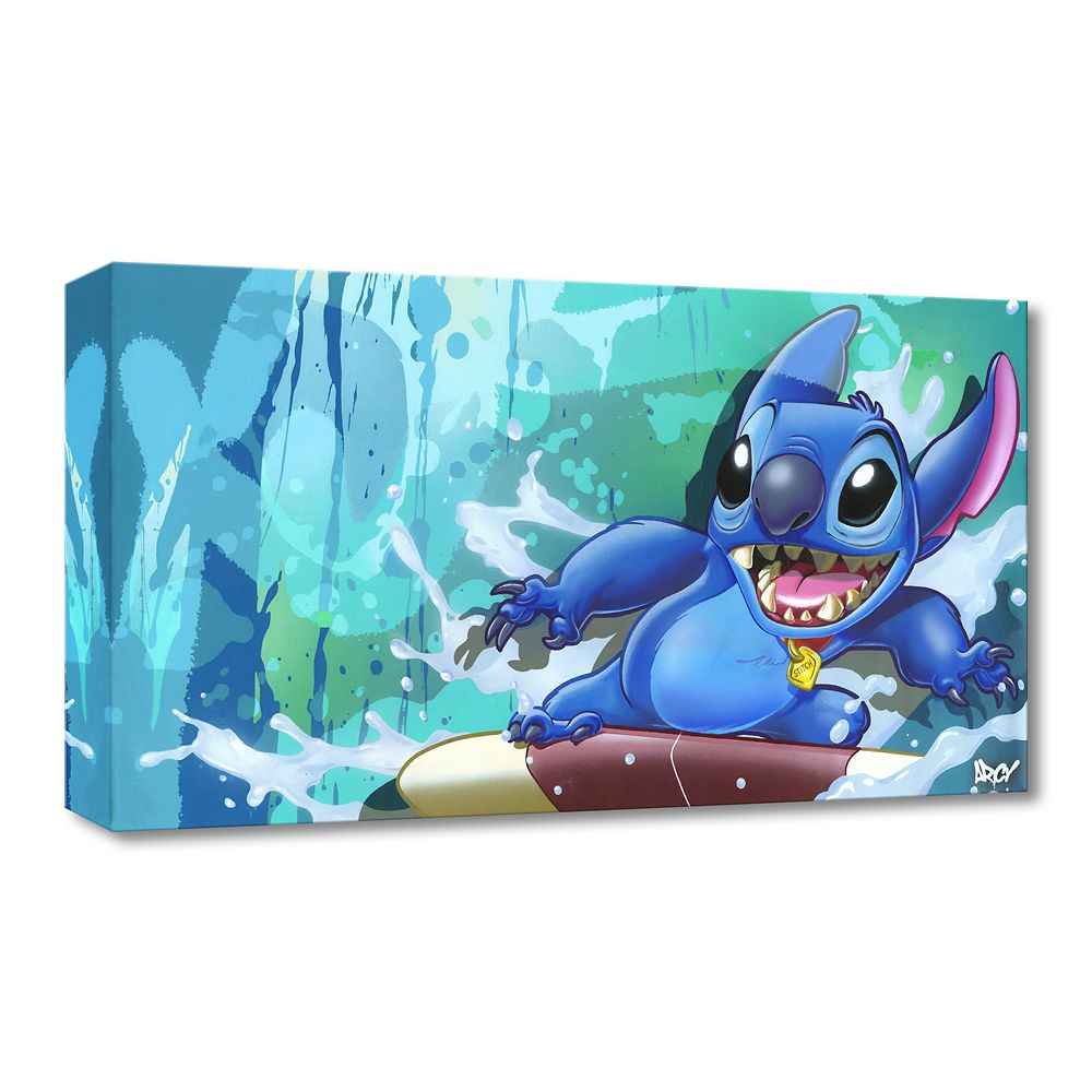 Stitch ''Surf Rider Stitch'' Gicle on Canvas by ARCY Limited Edition Official shopDisney