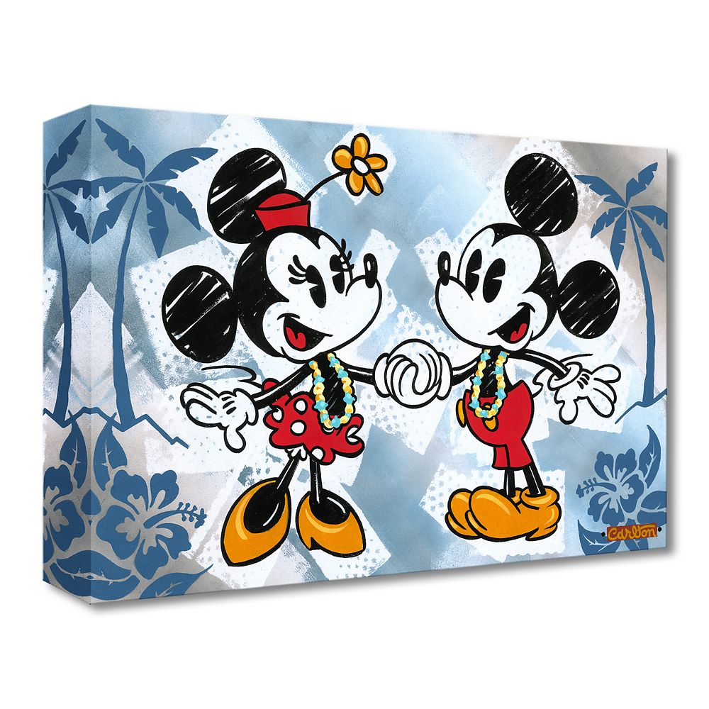 Mickey and Minnie Mouse ''This is Bliss'' Gicle on Canvas by Trevor Carlton Limited Edition Official shopDisney