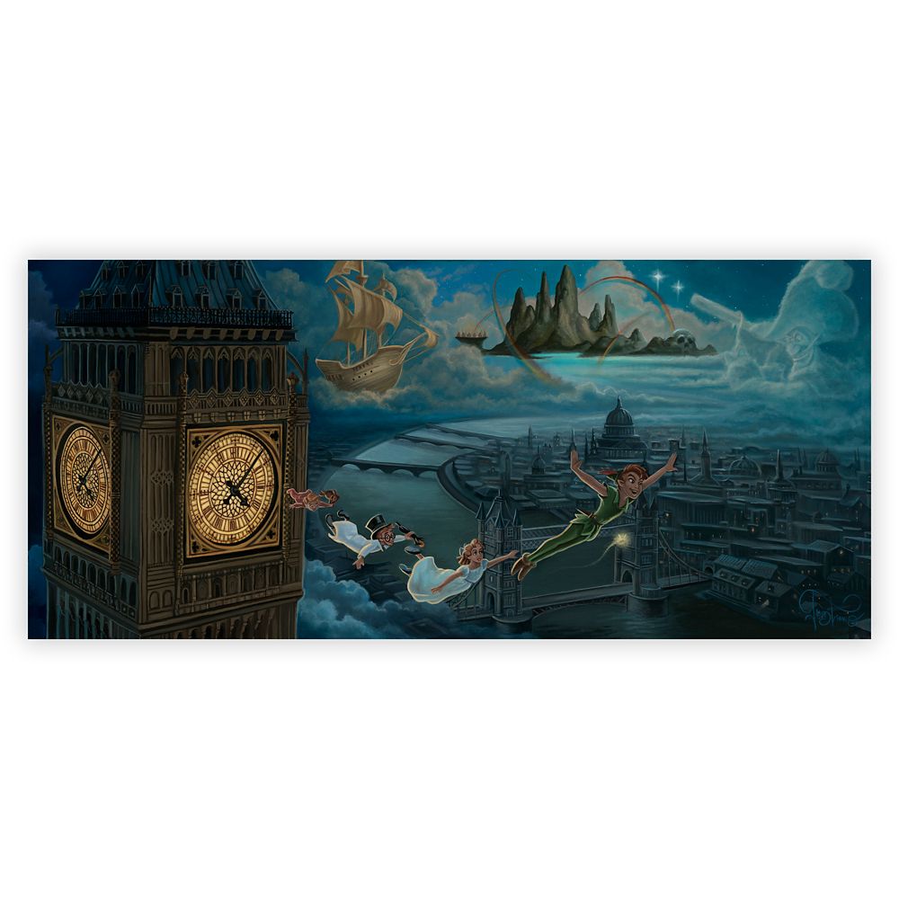 Peter Pan ''A Journey to Never Land'' Gicle by Jared Franco Limited Edition Official shopDisney